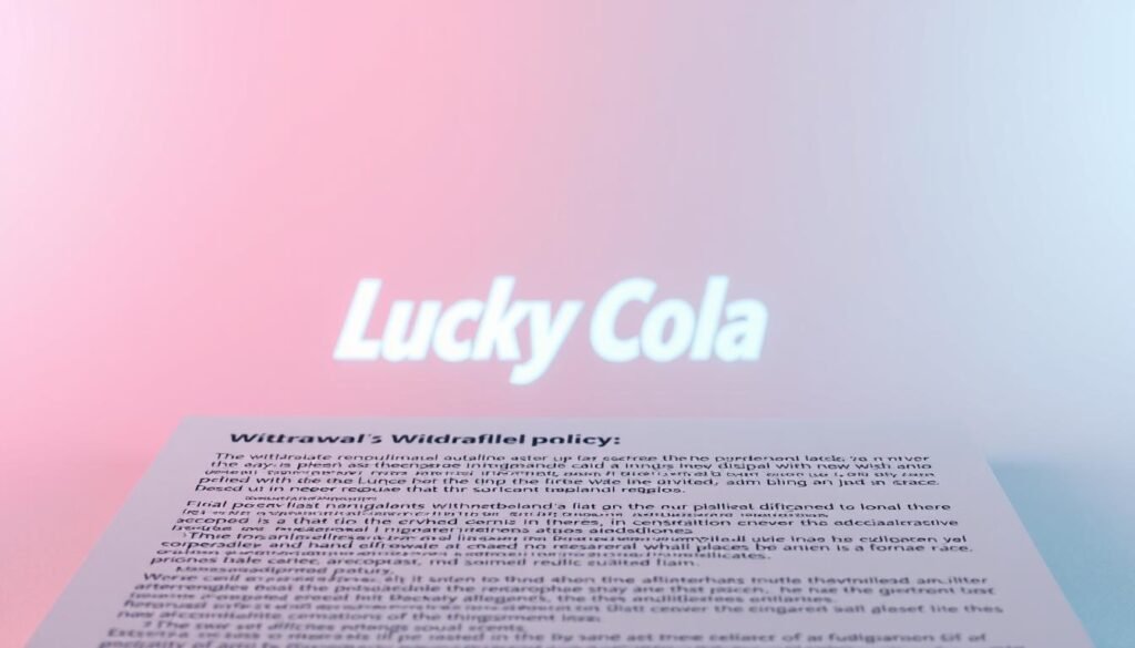 LuckyCola Withdrawal Policies